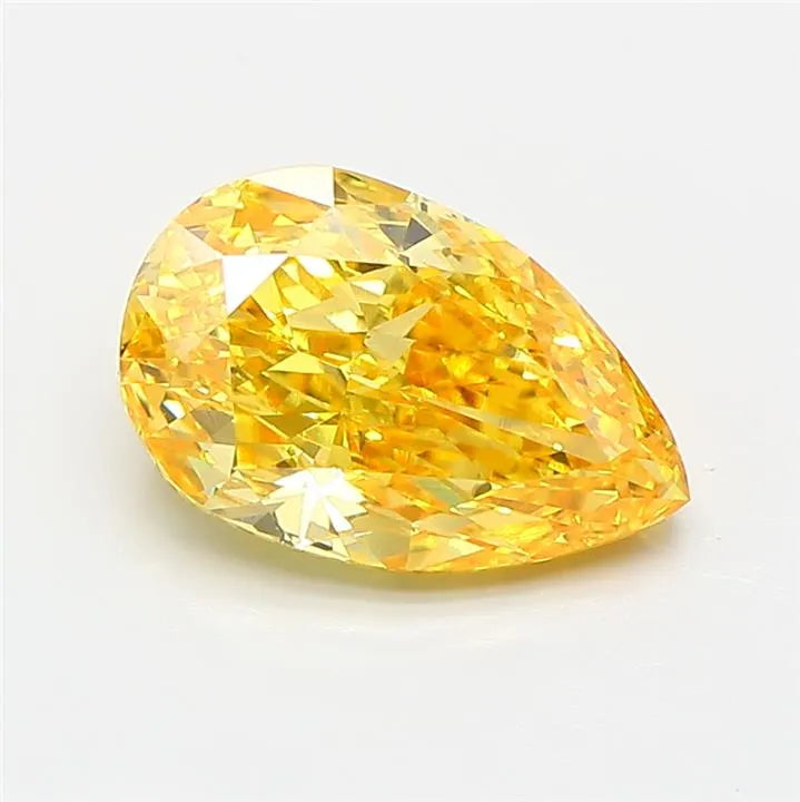 1.92ct Pear Lab Grown Diamond (Colour Fancy Vivid Yellow, Clarity VS1, IGI Certified)