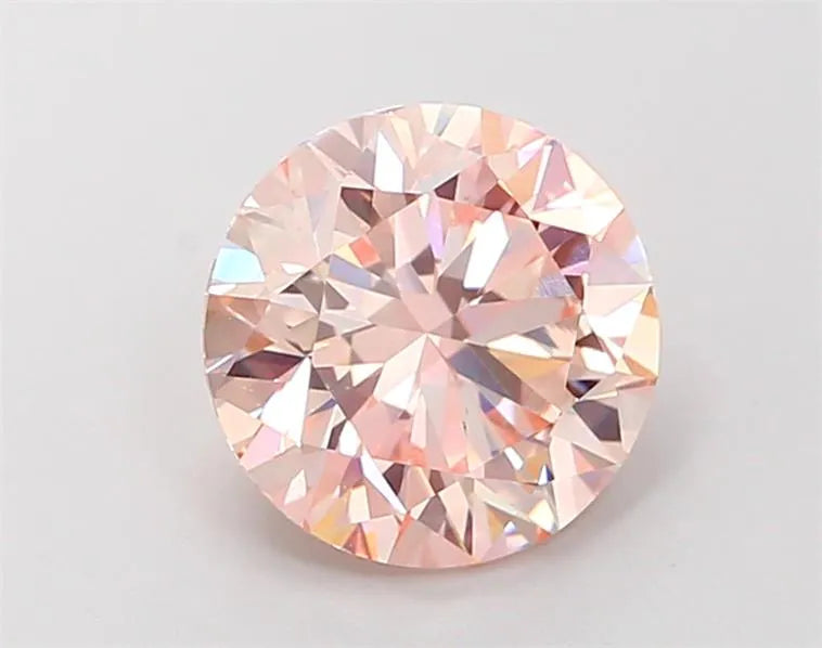 1.93ct Round Lab Grown Diamond (Colour Fancy Intense Pink, Clarity VS1, Cut VG, IGI Certified)