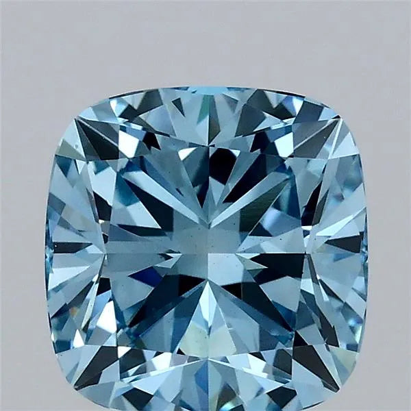 1.94ct Cushion brilliant Lab Grown Diamond (Colour Fancy Vivid Blue, Clarity VS1, IGI Certified)