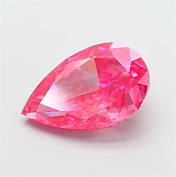 1.94ct Pear Lab Grown Diamond (Colour Fancy Vivid Pink, Clarity VS1, IGI Certified)