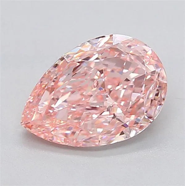 1.98ct Pear Lab Grown Diamond (Colour Fancy Vivid Pink, Clarity VVS1, IGI Certified)