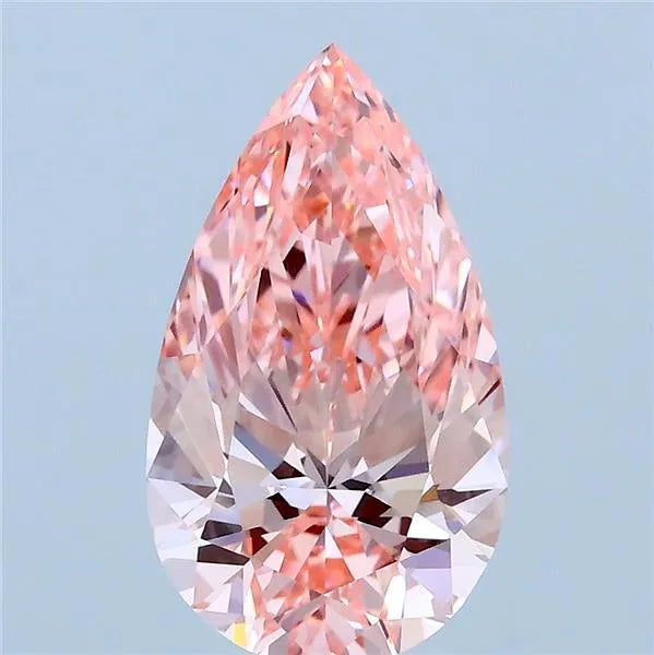 1.98ct Pear Lab Grown Diamond (Colour Fancy Vivid Pink, Clarity VVS1, IGI Certified)