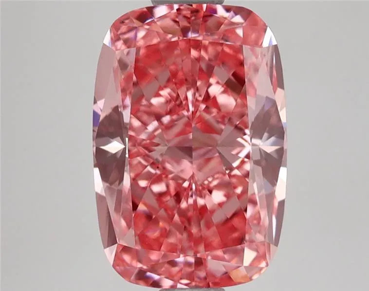1.99ct Cushion brilliant Lab Grown Diamond (Colour Fancy Vivid Pink, Clarity VS1, IGI Certified)