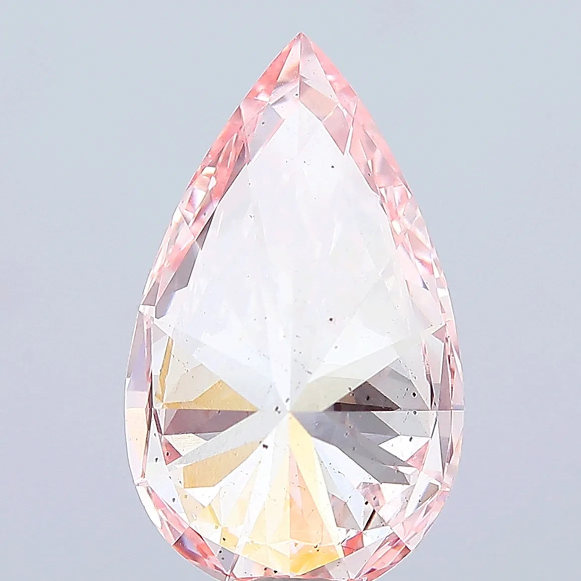 10.04ct Pear Lab Grown Diamond (Colour Fancy Vivid Pink, Clarity SI1, IGI Certified)