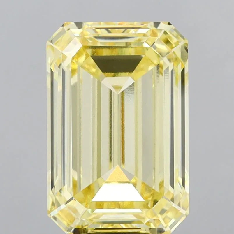 10.06ct Emerald Lab Grown Diamond (Colour Fancy Intense Yellow, Clarity VVS2, IGI Certified)
