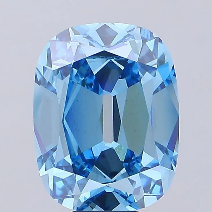 10.07ct Cushion brilliant Lab Grown Diamond (Colour Fancy Vivid Blue, Clarity VS2, IGI Certified)