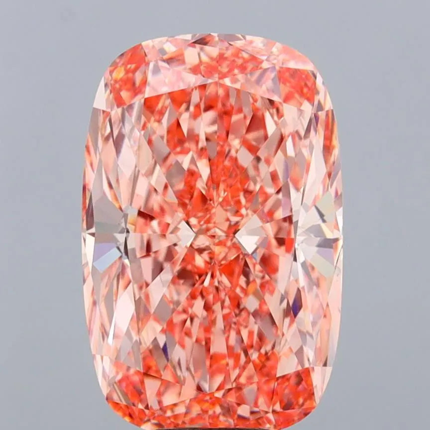 10.09ct Cushion modified Lab Grown Diamond (Colour Fancy Vivid Pink, Clarity VVS2, IGI Certified)