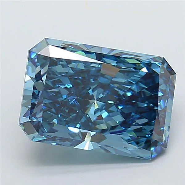 10.09ct Radiant Lab Grown Diamond (Colour Fancy Vivid Blue, Clarity VS1, IGI Certified)