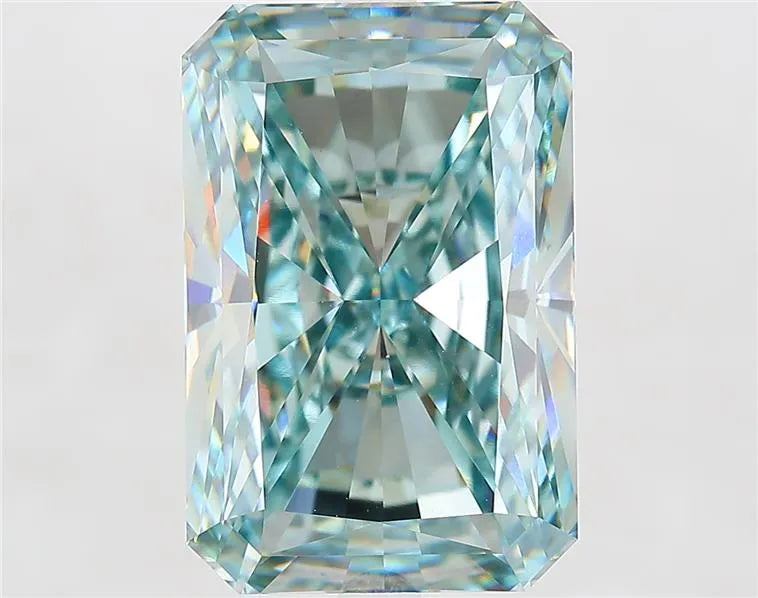10.12ct Radiant Lab Grown Diamond (Colour Fancy Intense Blueish Green, Clarity VS1, IGI Certified)