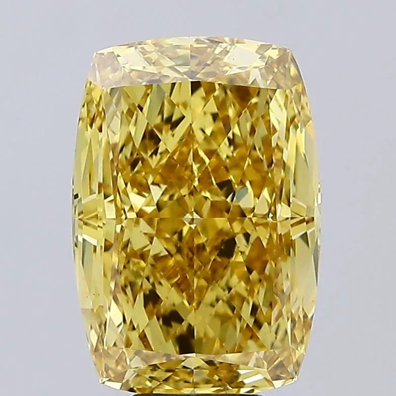 10.29ct Cushion modified Lab Grown Diamond (Colour Fancy Vivid Yellow, Clarity VS2, IGI Certified)