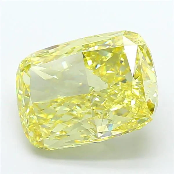 10.55ct Cushion modified Lab Grown Diamond (Colour Fancy Intense Yellow, Clarity VS2, IGI Certified)