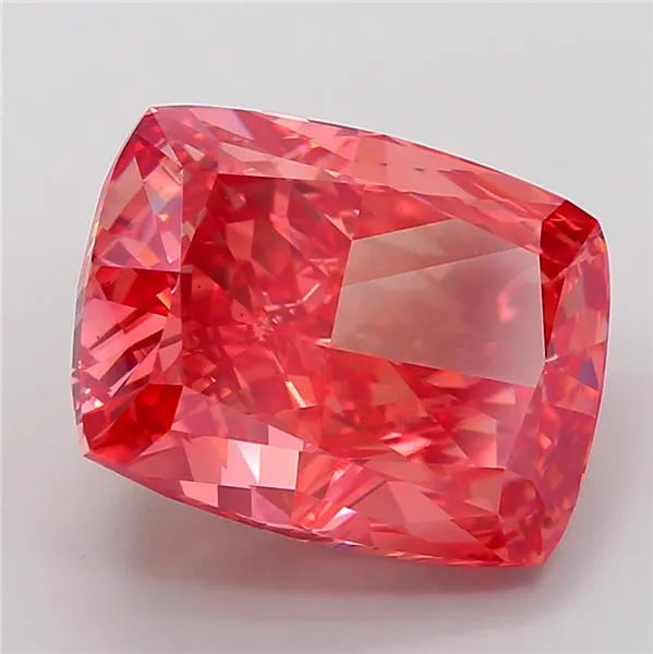 10.65ct Cushion modified Lab Grown Diamond (Colour Fancy Vivid Red, Clarity VS1, IGI Certified)
