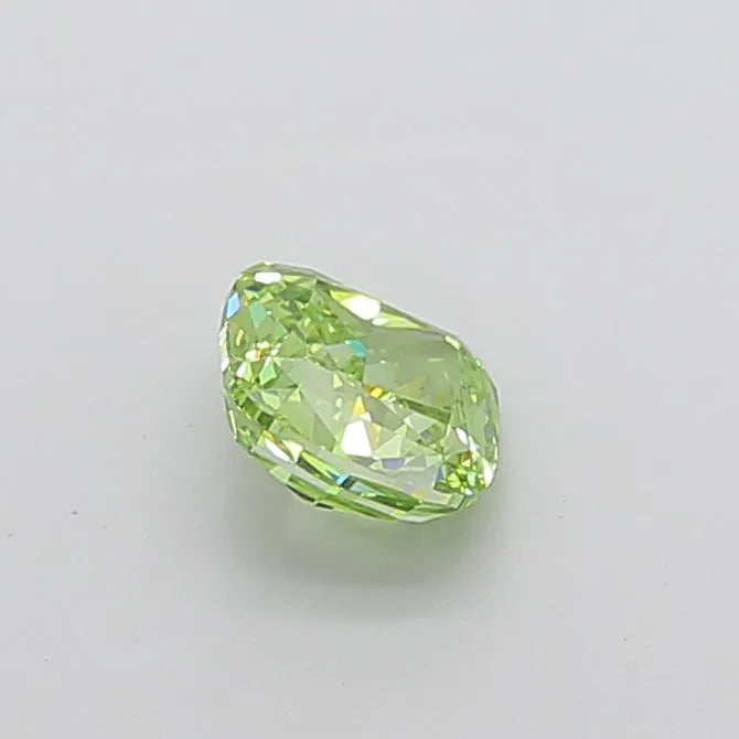 1.18ct Cushion modified Lab Grown Diamond (Colour Fancy Vivid Green, Clarity VS1, IGI Certified)