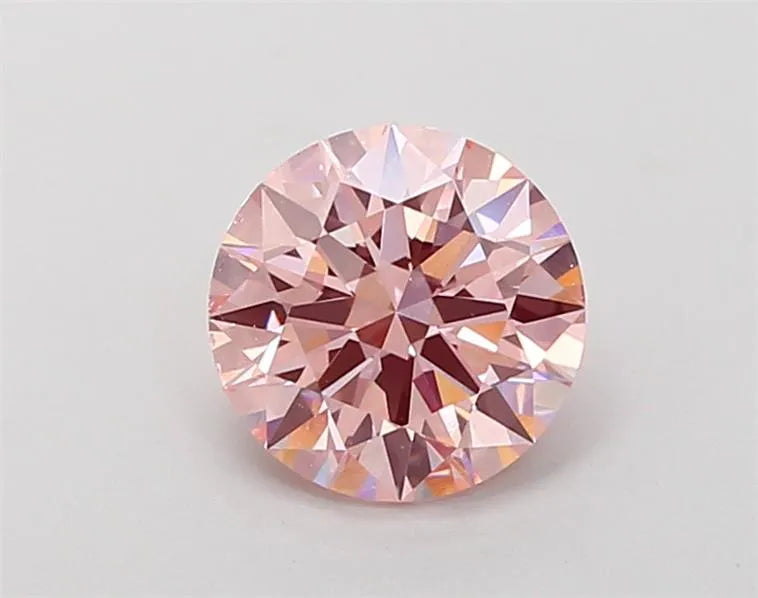 1.54ct Round Lab Grown Diamond (Colour Fancy Intense Pink, Clarity VVS2, Cut ID, IGI Certified)