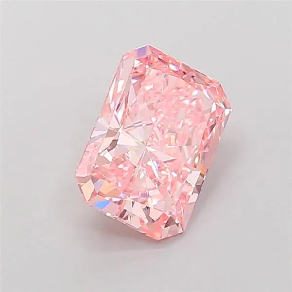 2.00ct Radiant Lab Grown Diamond (Colour Fancy Vivid Pink, Clarity VVS2, IGI Certified)