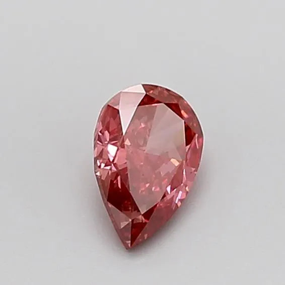 0.94ct Pear Lab Grown Diamond (Colour Fancy Vivid Pink, Clarity VS2, IGI Certified)
