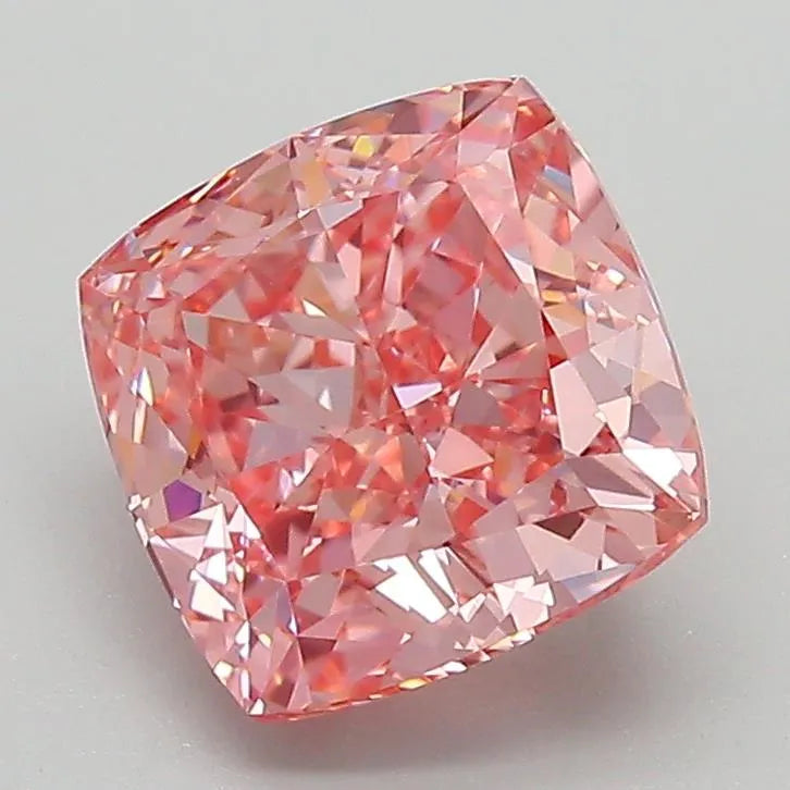 2.46ct Cushion modified Lab Grown Diamond (Colour Fancy Vivid Pink, Clarity VVS2, IGI Certified)