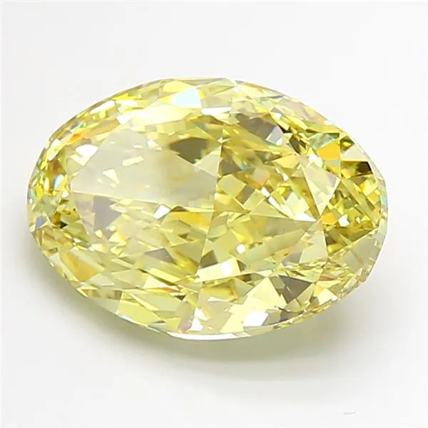 11.16ct Oval Lab Grown Diamond (Colour Fancy Intense Yellow, Clarity VS1, IGI Certified)