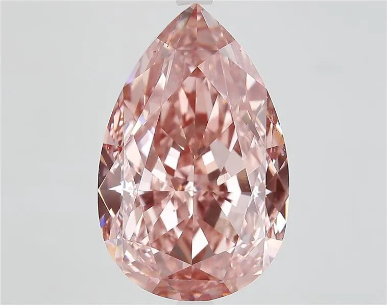 11.27ct Pear Lab Grown Diamond (Colour Fancy Vivid Pink, Clarity VVS2, IGI Certified)