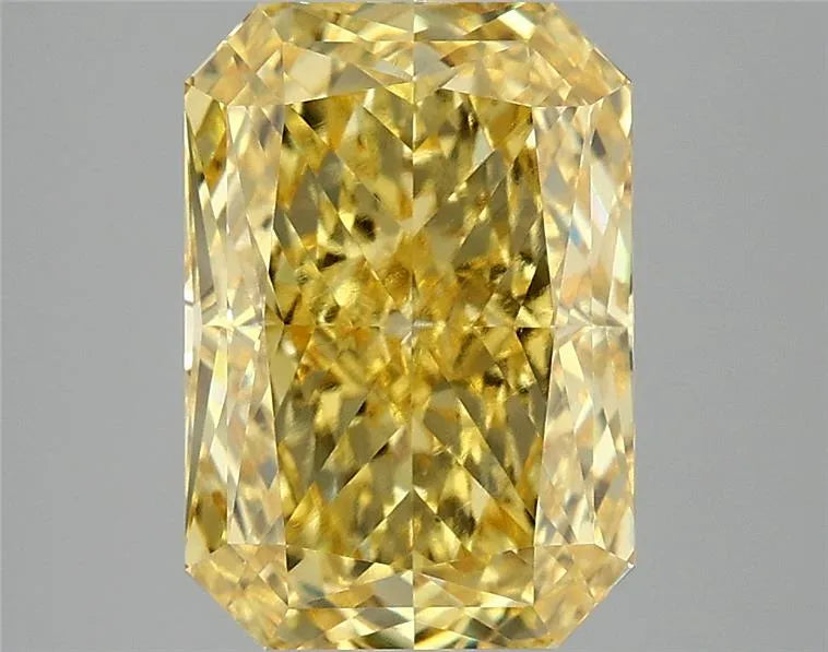 4.05ct Radiant Lab Grown Diamond (Colour Fancy Vivid Yellow, Clarity VVS2, IGI Certified)