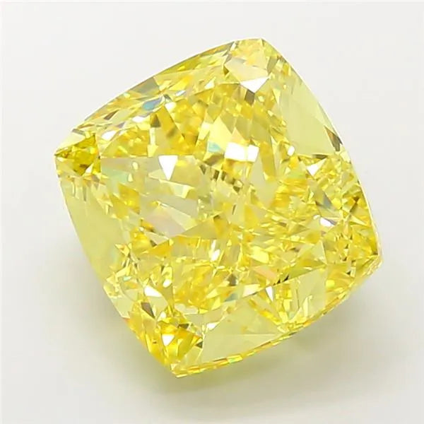 13.22ct Cushion modified Lab Grown Diamond (Colour Fancy Vivid Yellow, Clarity VS1, IGI Certified)