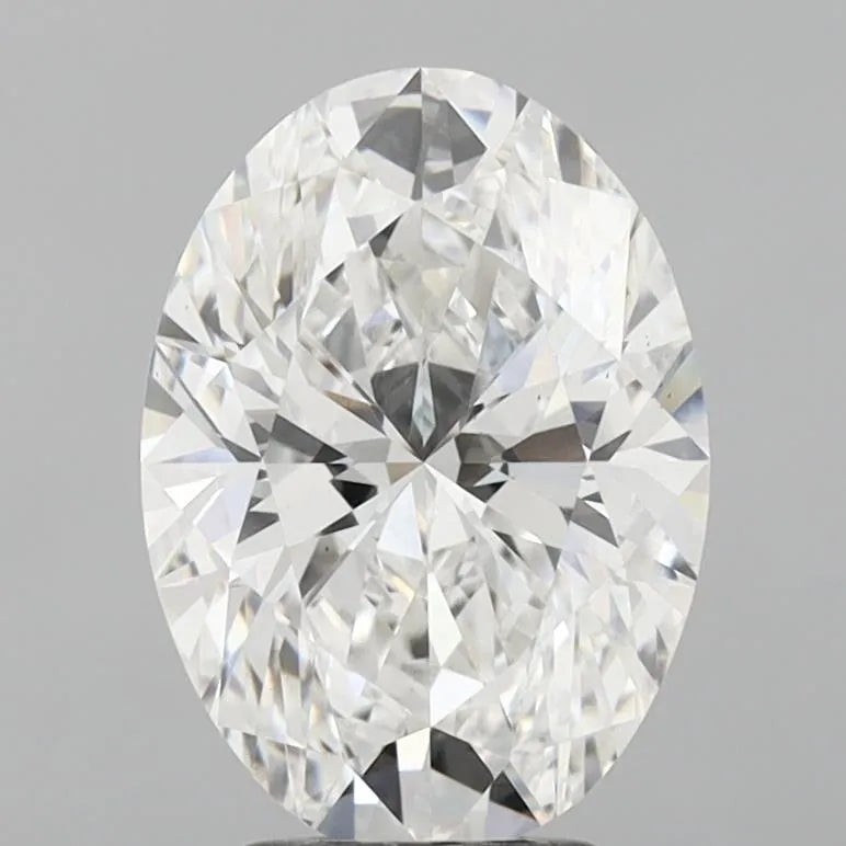 4.14ct Oval Lab Grown Diamond (Colour D, Clarity VVS2, IGI Certified)