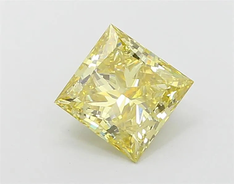 1.50ct Princess Lab Grown Diamond (Colour Fancy Intense Yellow, Clarity VS2, IGI Certified)