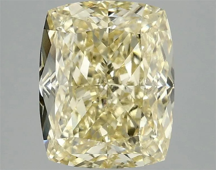 3.10ct Cushion modified Lab Grown Diamond (Colour Fancy Intense Yellow, Clarity VS1, IGI Certified)
