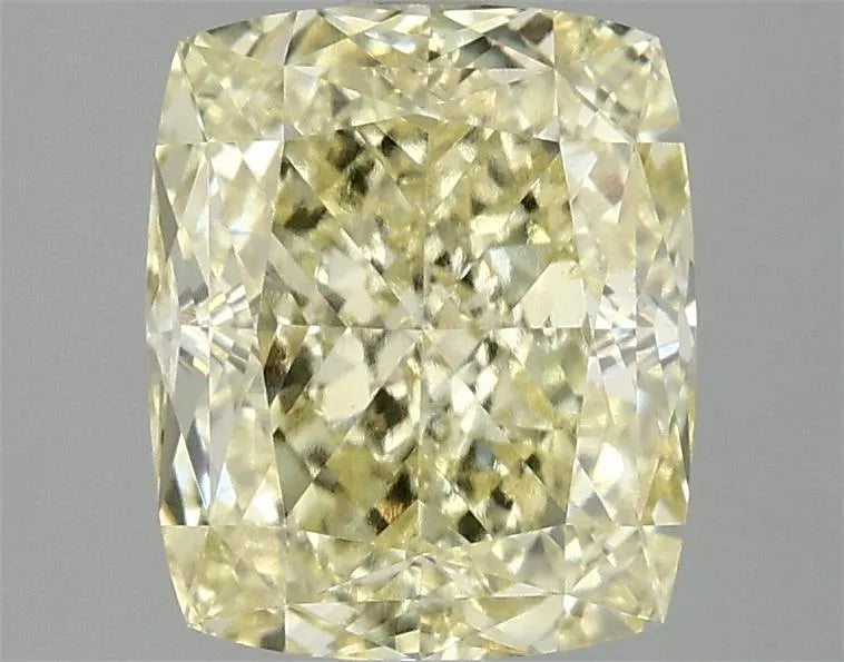 3.06ct Cushion modified Lab Grown Diamond (Colour Fancy Vivid Yellow, Clarity VS1, IGI Certified)