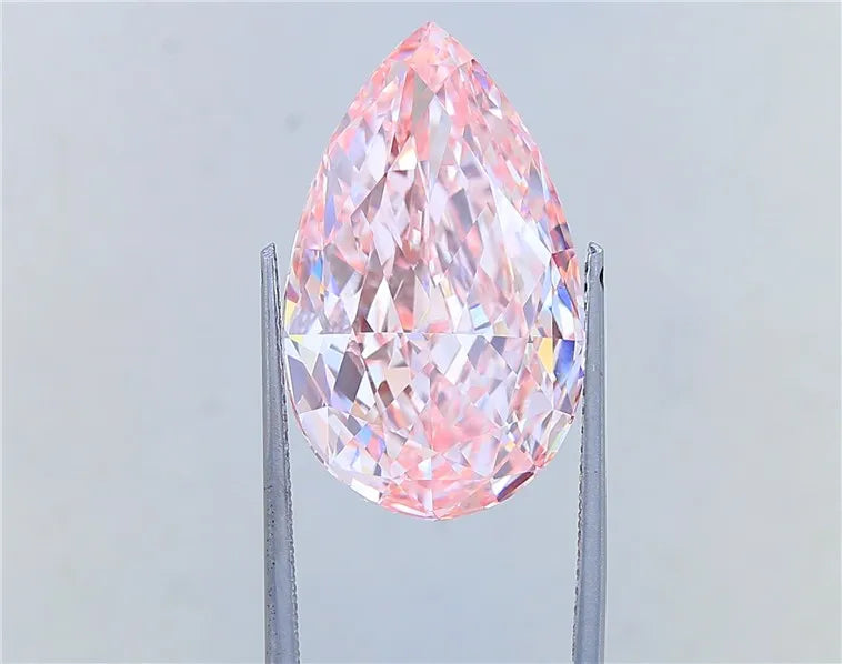 15.24ct Pear Lab Grown Diamond (Colour Fancy Intense Pink, Clarity VVS2, IGI Certified)