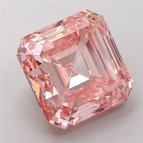 15.26ct Asscher Lab Grown Diamond (Colour Fancy Intense Pink, Clarity VS2, IGI Certified)