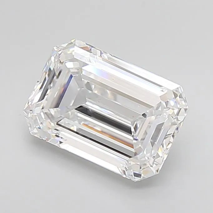 3.70ct Emerald Lab Grown Diamond (Colour D, Clarity IF, IGI Certified)