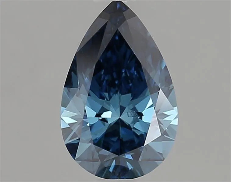 1.04ct Pear Lab Grown Diamond (Colour Fancy Vivid Blue, Clarity VVS2, IGI Certified)