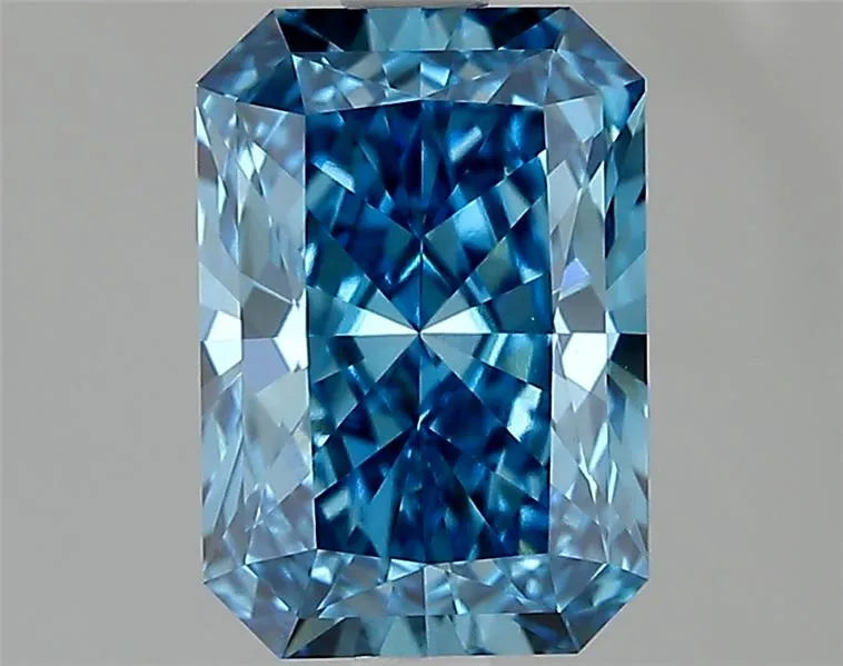 2.05ct Radiant Lab Grown Diamond (Colour Fancy Vivid Blue, Clarity VVS2, IGI Certified)