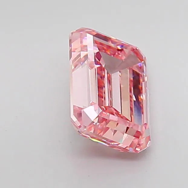 3.02ct Emerald Lab Grown Diamond (Colour Fancy Intense Pink, Clarity VS1, IGI Certified)