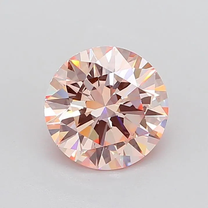 3.00ct Round Lab Grown Diamond (Colour Fancy Pink, Clarity VS1, Cut EX, IGI Certified)