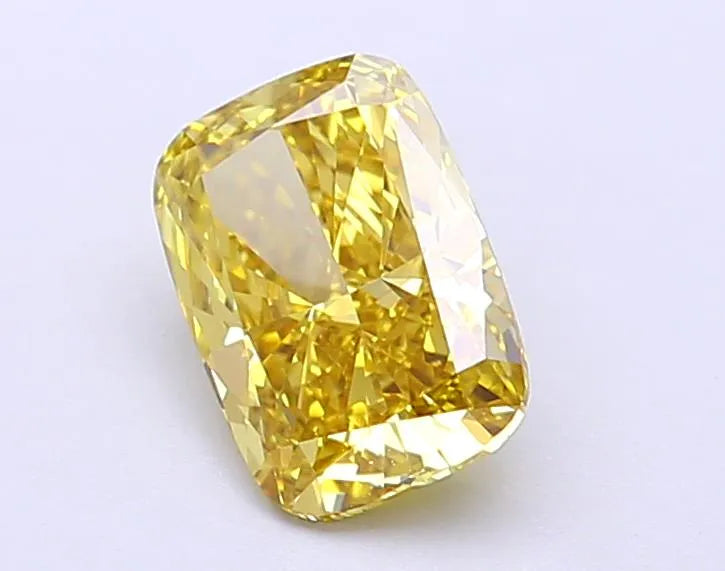 1.22ct Cushion modified Lab Grown Diamond (Colour Fancy Intense Yellow, Clarity VS1, IGI Certified)