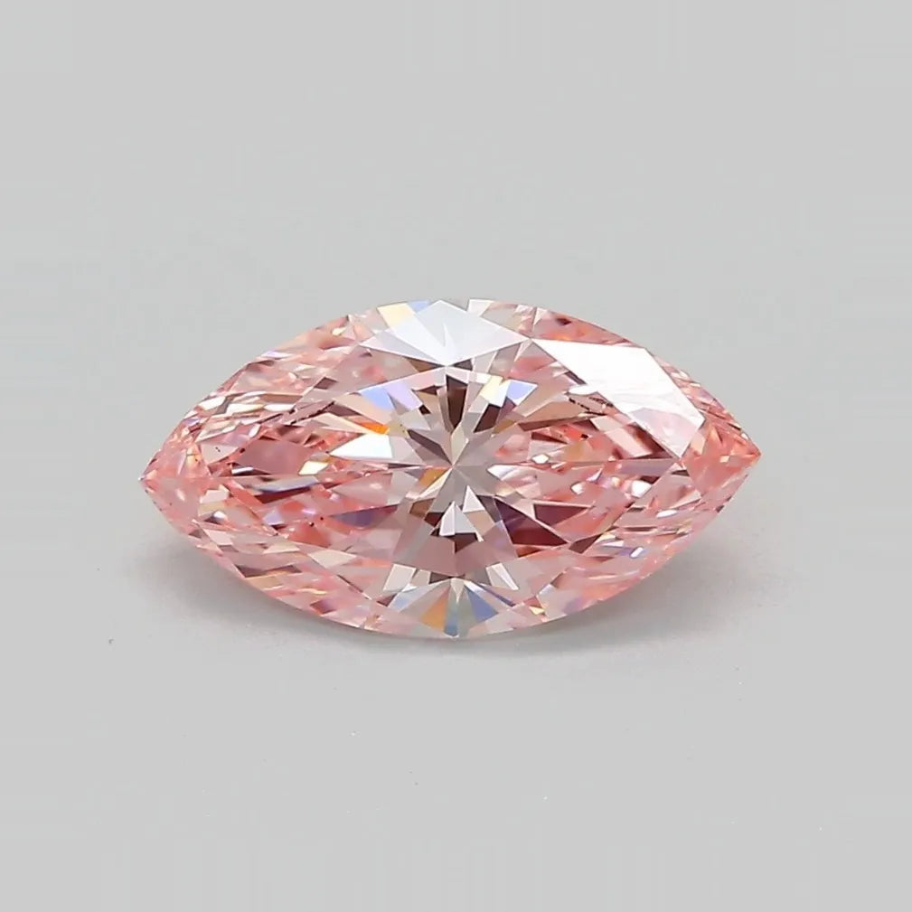 1.56ct Marquise Lab Grown Diamond (Colour Fancy Vivid Pink, Clarity VS1, IGI Certified)
