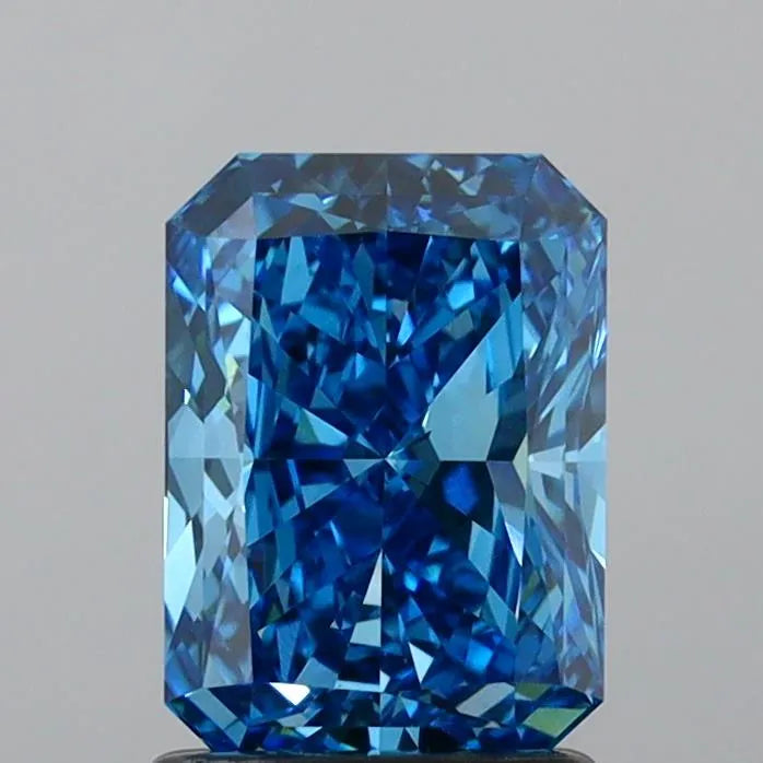 1.63ct Radiant Lab Grown Diamond (Colour Fancy Vivid Blue, Clarity VS1, IGI Certified)