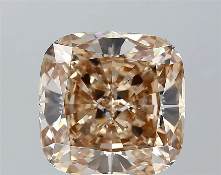5.01ct Cushion modified Lab Grown Diamond (Colour Fancy Yellow Brown, Clarity VS1, IGI Certified)