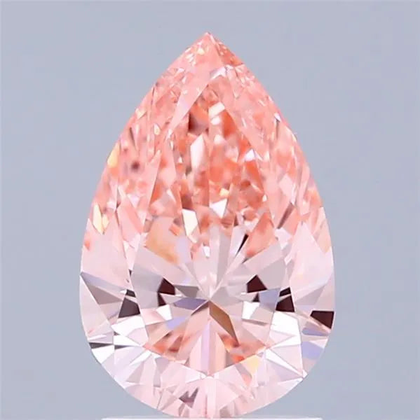 1.50ct Pear Lab Grown Diamond (Colour Fancy Intense Pink, Clarity VVS2, IGI Certified)