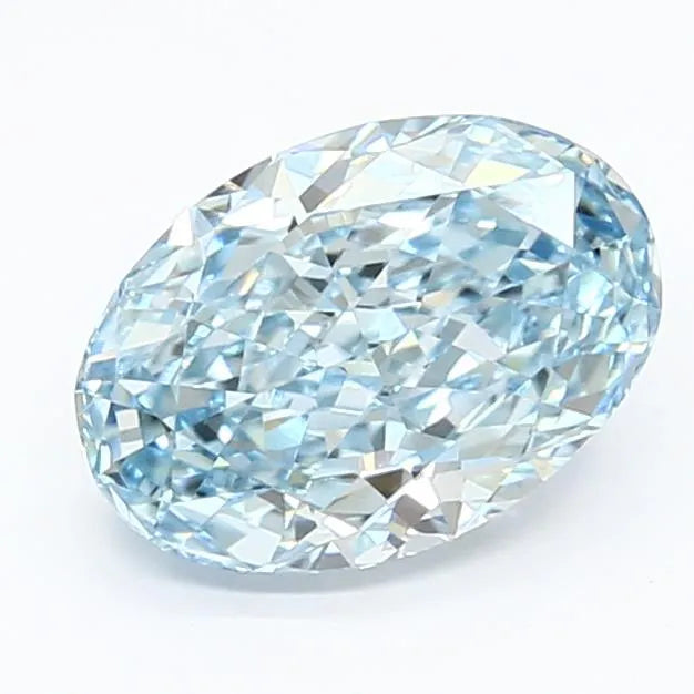 1.93ct Oval Lab Grown Diamond (Colour Fancy Intense Blue, Clarity VVS2, IGI Certified)