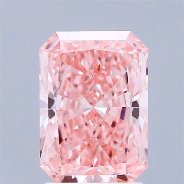 2.31ct Radiant Lab Grown Diamond (Colour Fancy Vivid Pink, Clarity VVS2, IGI Certified)