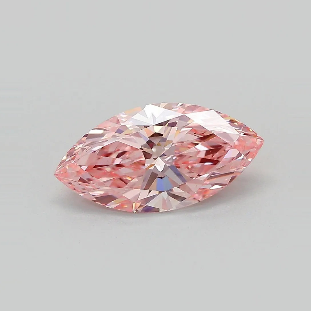 1.61ct Marquise Lab Grown Diamond (Colour Fancy Vivid Pink, Clarity VVS2, IGI Certified)