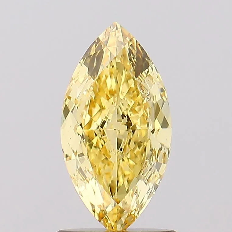 1.27ct Marquise Lab Grown Diamond (Colour Fancy Intense Yellow, Clarity VS1, IGI Certified)