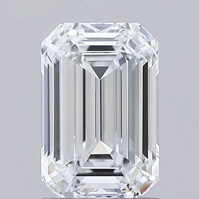 1.32ct Emerald Lab Grown Diamond (Colour E, Clarity IF, IGI Certified)