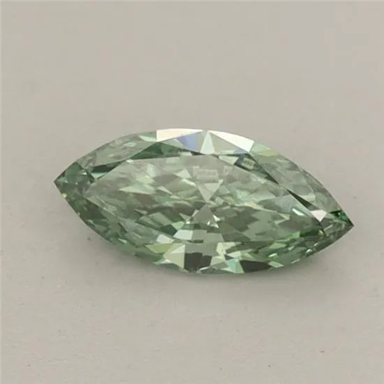 0.34ct Marquise Lab Grown Diamond (Colour Fancy Vivid Green, Clarity VVS2, IGI Certified)