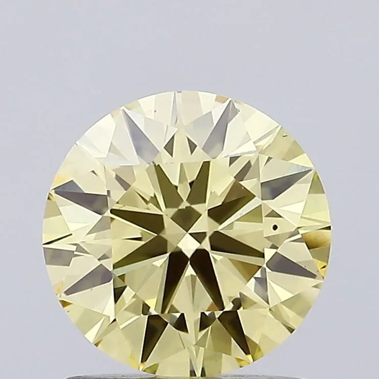 1.22ct Round Lab Grown Diamond (Colour Fancy Yellow, Clarity VS1, Cut ID, IGI Certified)