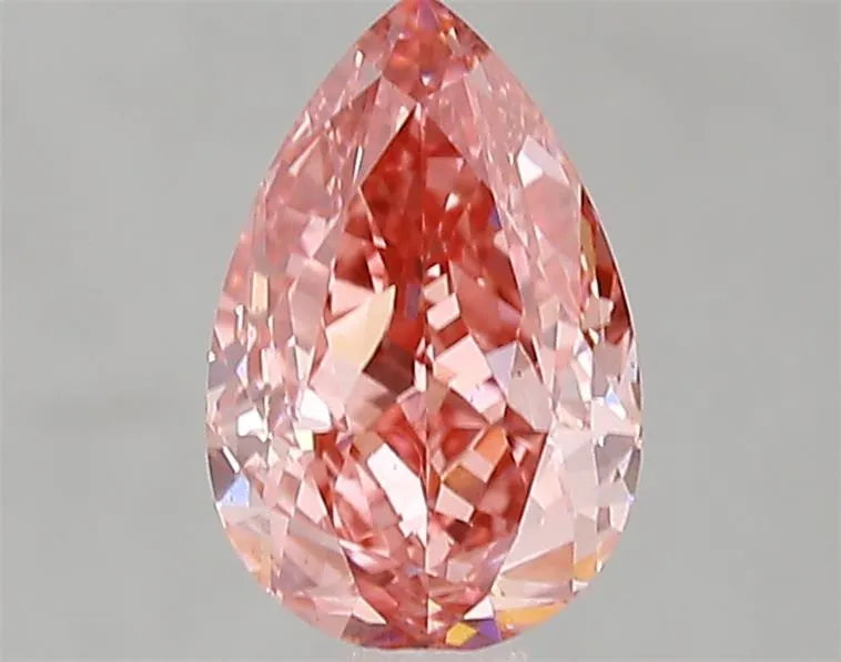 1.50ct Pear Lab Grown Diamond (Colour Fancy Vivid Pink, Clarity VS2, IGI Certified)