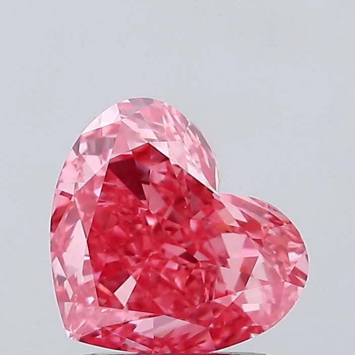 1.80ct Heart Lab Grown Diamond (Colour Fancy Vivid Pink, Clarity VVS2, IGI Certified)